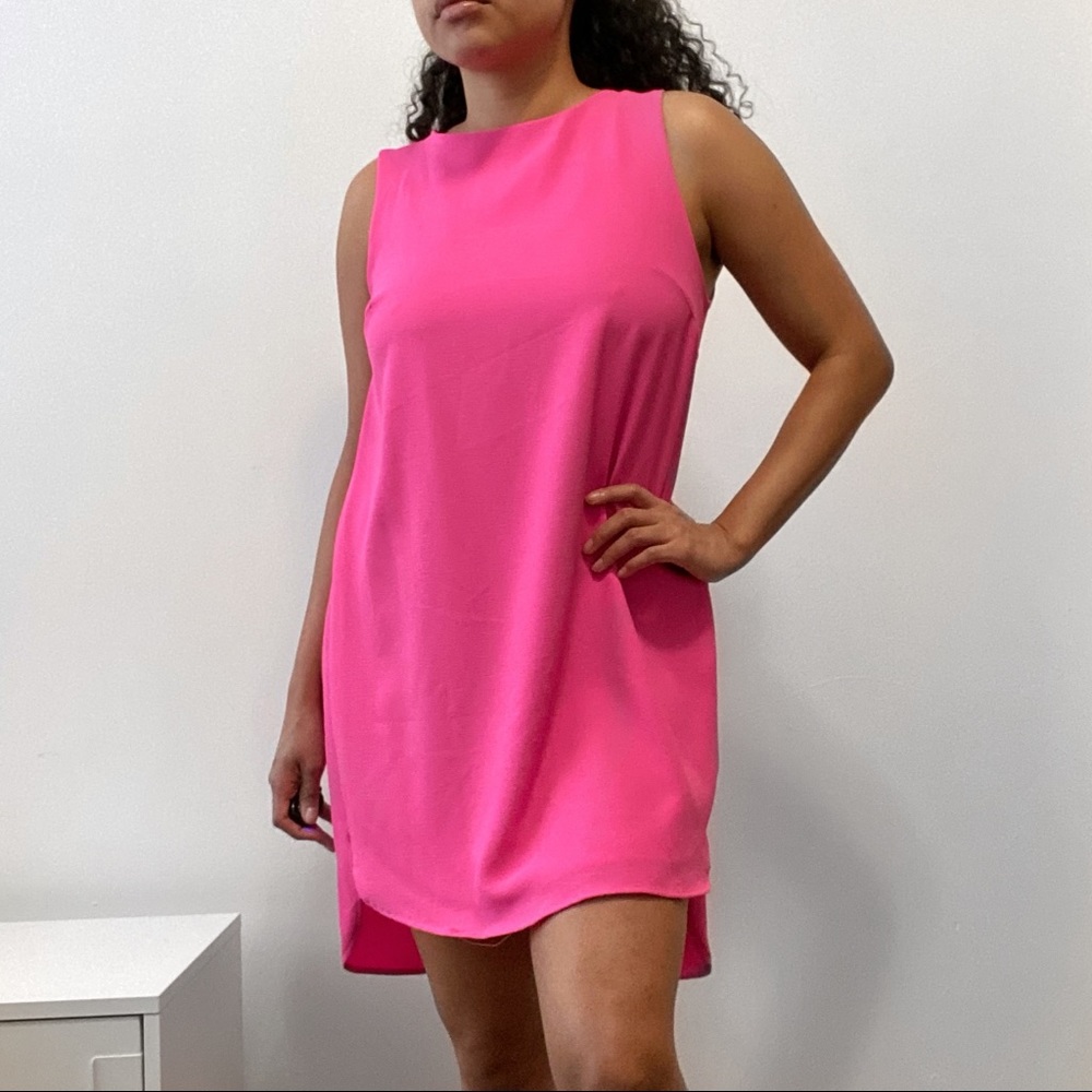 Vibrant Pink Shift Dress